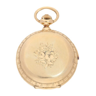 Swiss gold full hunter cased astronomical watch Circa 1880