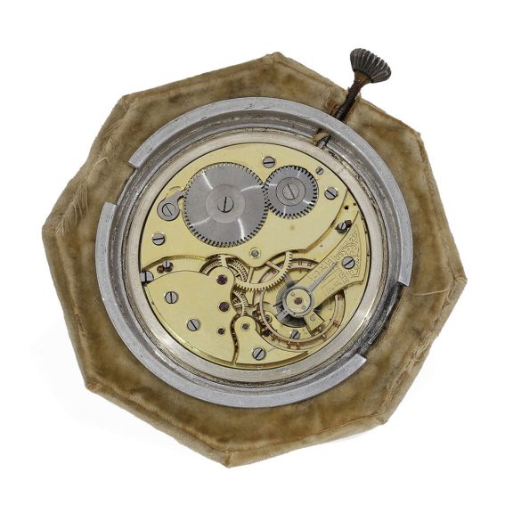 Swiss ‘Art Nouveau’ travel clock with fine enamel painting Circa 1910 Swiss ‘Art Nouveau’ travel clock with fine enamel painting Circa 1910