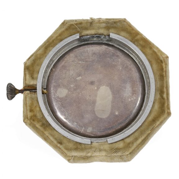 Swiss ‘Art Nouveau’ travel clock with fine enamel painting Circa 1910 Swiss ‘Art Nouveau’ travel clock with fine enamel painting Circa 1910