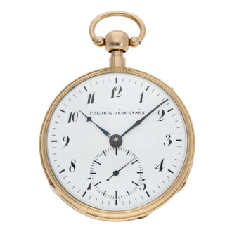 Danish 18 Carat rose gold repeating duplex pocket watch Circa 1812
