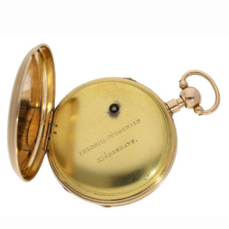 Danish 18K rose gold repeating duplex pocket watch Circa 1812