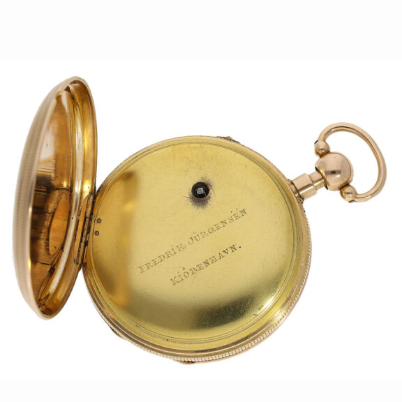 Danish 18K rose gold repeating duplex pocket watch Circa 1812 Danish 18K rose gold repeating duplex pocket watch Circa 1812