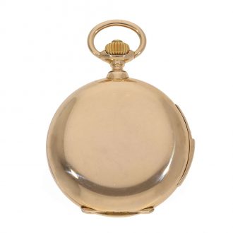 Large German 18 carat gold watch with quarter repeater Circa 1899