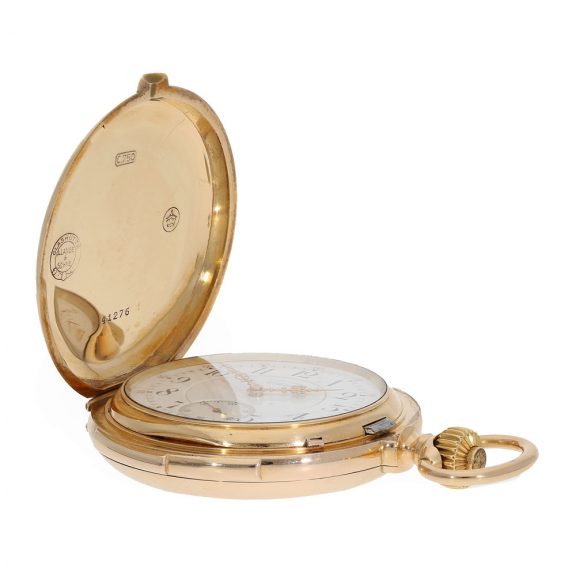 Large German 18 carat gold watch with quarter repeater Circa 1899 Large German 18 carat gold watch with quarter repeater Circa 1899