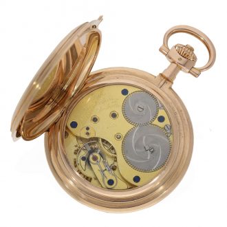 German 14 carat gold impressive à goutte pocket watch Circa 1915