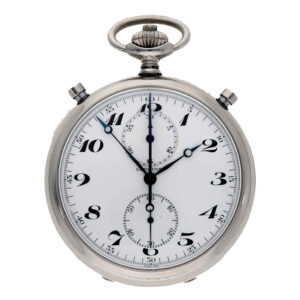 Swiss stainless steel split seconds chronograph Circa 1945