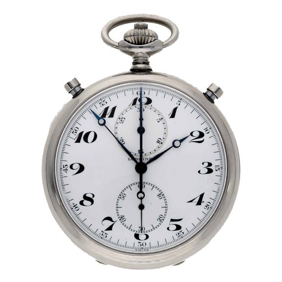 Swiss stainless steel split seconds chronograph Circa 1945