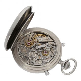 Swiss stainless steel split seconds chronograph Circa 1945