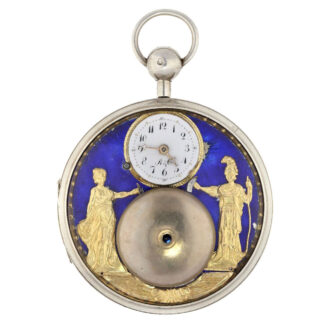 Swiss pocket watch with automaton Jacquemart Circa 1800