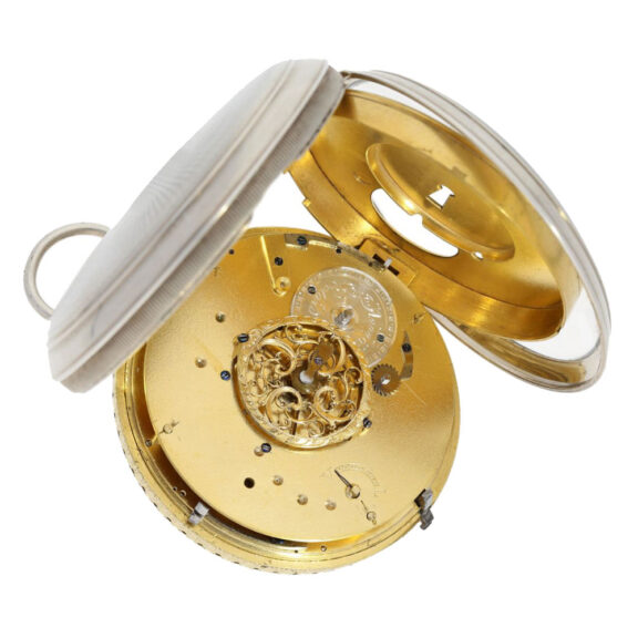 Swiss pocket watch with automaton Jacquemart Circa 1800 Swiss pocket watch with automaton Jacquemart Circa 1800