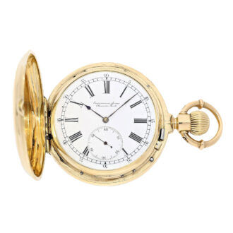 Rare Swiss gold double sided calendar watch Circa 1875