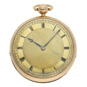 French red gold pocket watch with musical mechanism Circa 1800