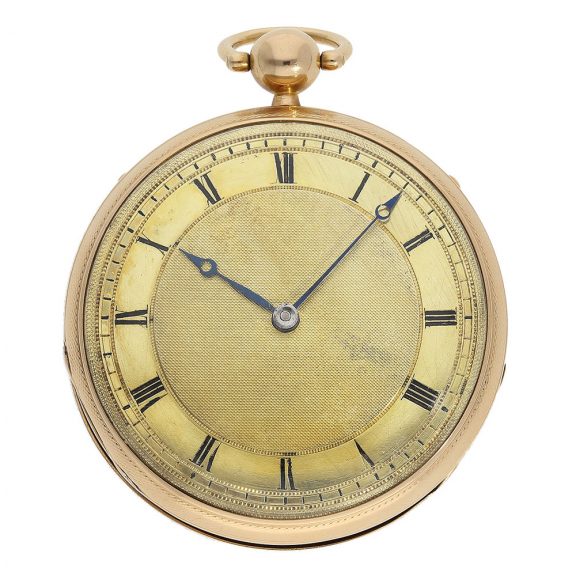 French red gold pocket watch with musical mechanism Circa 1800