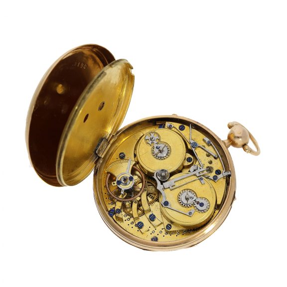French red gold pocket watch with musical mechanism Circa 1800 French red gold pocket watch with musical mechanism Circa 1800