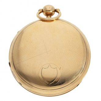 French red gold pocket watch with musical mechanism Circa 1800