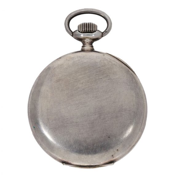 Swiss silver deck chronometer with power reserve indicator Circa 1940 Swiss silver deck chronometer with power reserve indicator Circa 1940