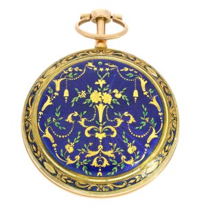 French gold with chatelaine, key and signets Circa 1780