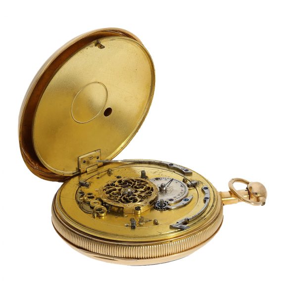 Swiss pocket watch with repeater and figure automaton Circa 1820 Swiss pocket watch with repeater and figure automaton Circa 1820