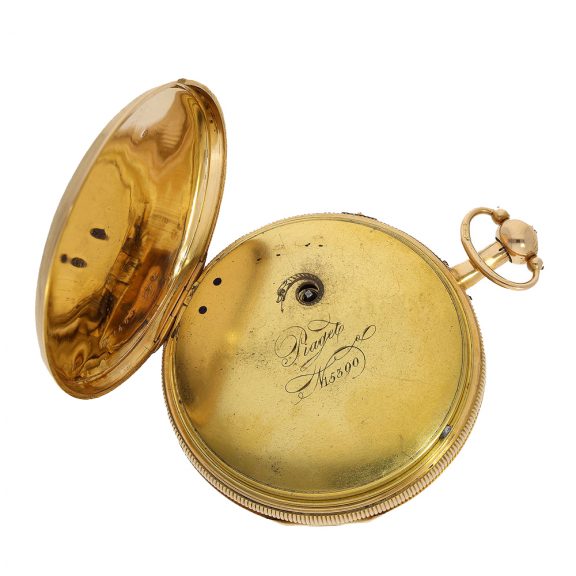 Swiss pocket watch with repeater and figure automaton Circa 1820 Swiss pocket watch with repeater and figure automaton Circa 1820