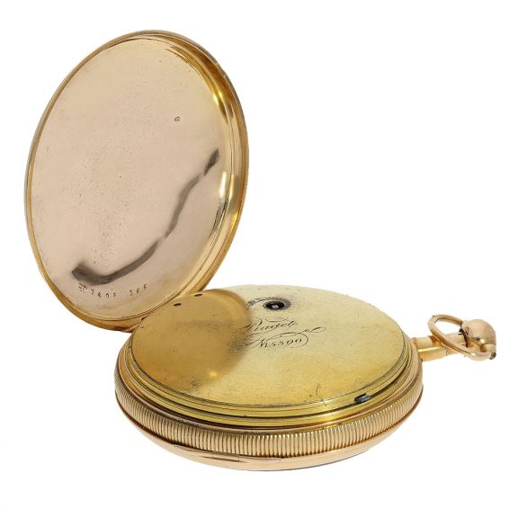 Swiss pocket watch with repeater and figure automaton Circa 1820 Swiss pocket watch with repeater and figure automaton Circa 1820