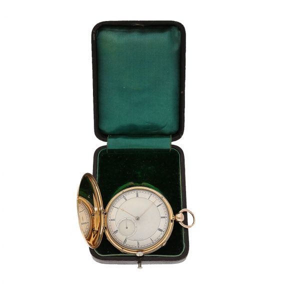 French 18 Carat gold pocket watch ruby cylinder Circa 1836 French 18 Carat gold pocket watch ruby cylinder Circa 1836