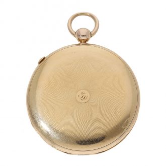 French 18 Carat gold pocket watch ruby cylinder Circa 1836