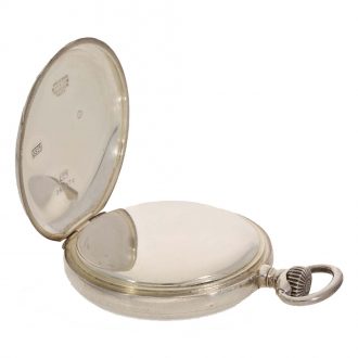 Swiss silver deck chronometer with center seconds Circa 1943
