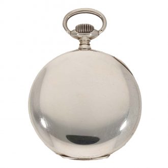 Swiss silver deck chronometer with center seconds Circa 1943