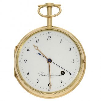 Swiss gold cased pocket watch with Pouzait escapement and balance Circa.1790
