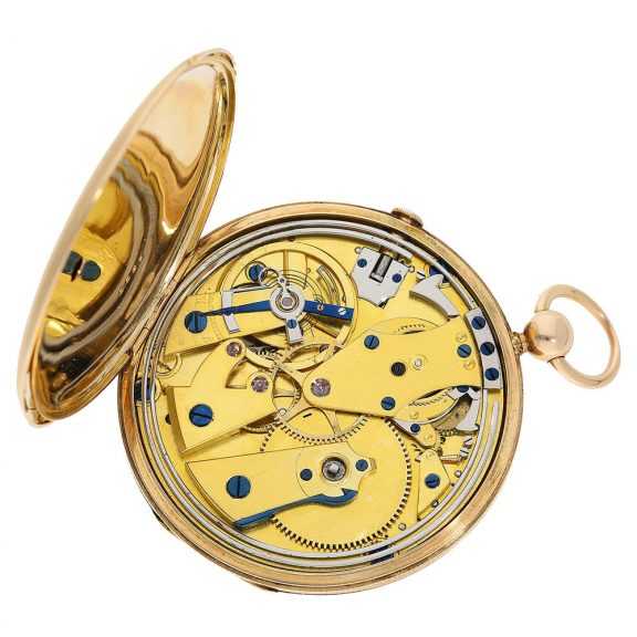 French 18 Carat gold engine turned lépine repeater Circa 1806 French 18 Carat gold engine turned lépine repeater Circa 1806