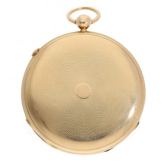 French 18 Carat gold engine turned lépine repeater Circa 1806