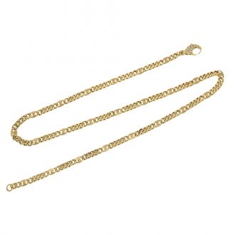 Swiss 18 carat gold dress watch ’Diamonds’ with original chain Circa 1990