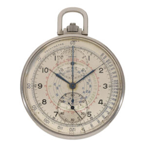 Swiss stainless steel multiscale chronograph Circa 1940