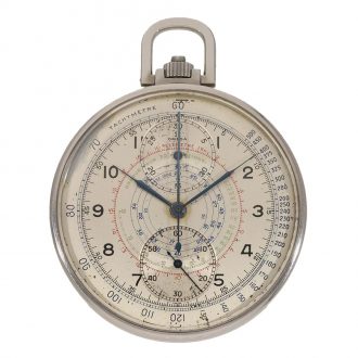 Swiss stainless steel multiscale chronograph Circa 1940