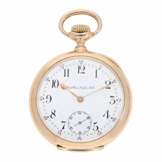 Swiss gold Observatory chronometer pocket watch Circa 1920