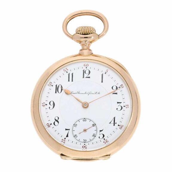 Swiss gold Observatory chronometer pocket watch Circa 1920