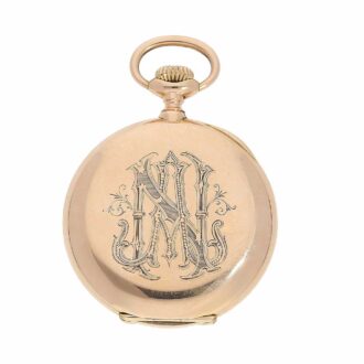 Swiss gold Observatory chronometer pocket watch Circa 1920