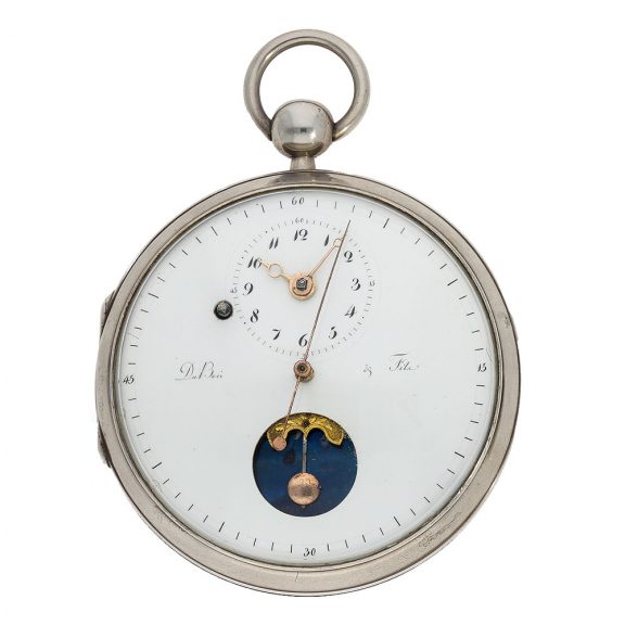 Swiss pocket watch with double wheel Debaufré escapement Circa 1800