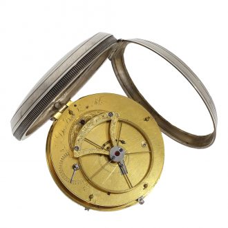 Swiss pocket watch with double wheel Debaufré escapement Circa 1800