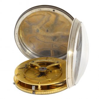 Swiss pocket watch with double wheel Debaufré escapement Circa 1800
