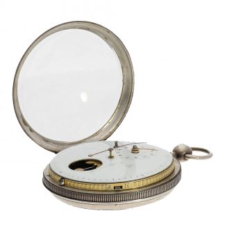 Swiss pocket watch with double wheel Debaufré escapement Circa 1800