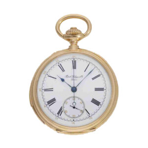 Swiss 18 carat gold top quality watch with double complication Circa 1888