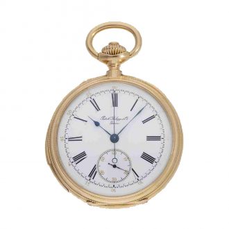Swiss 18 carat gold top quality watch with double complication Circa 1888