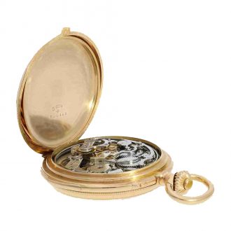 Swiss 18 carat gold top quality watch with double complication Circa 1888