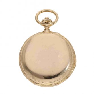 Swiss 18 carat gold top quality watch with double complication Circa 1888