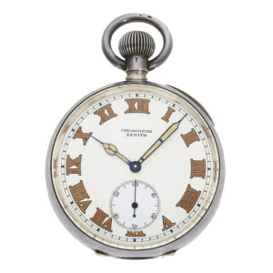 Rare Swiss silver deck chronometer superior quality Circa 1910
