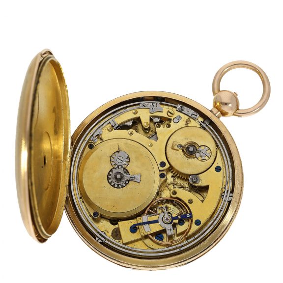 Swiss golden pocket watch ”Grande & Petite Sonnerie Circa 1825 Swiss golden pocket watch ”Grande & Petite Sonnerie Circa 1825