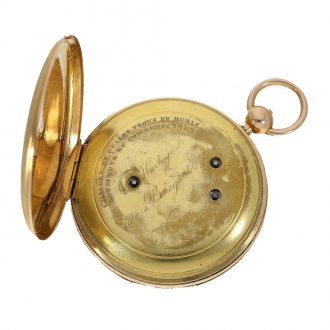 Swiss golden pocket watch ”Grande & Petite Sonnerie Circa 1825