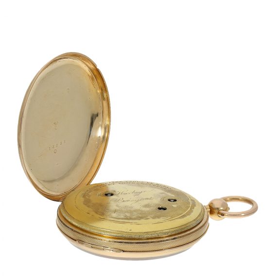 Swiss golden pocket watch ”Grande & Petite Sonnerie Circa 1825 Swiss golden pocket watch ”Grande & Petite Sonnerie Circa 1825
