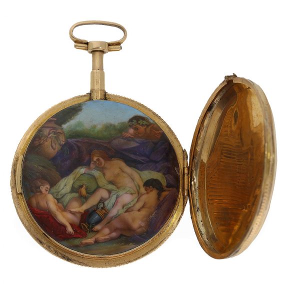 German 18 Carat gold pocket watch with virgule escapement Circa 1810 German 18 Carat gold pocket watch with virgule escapement Circa 1810